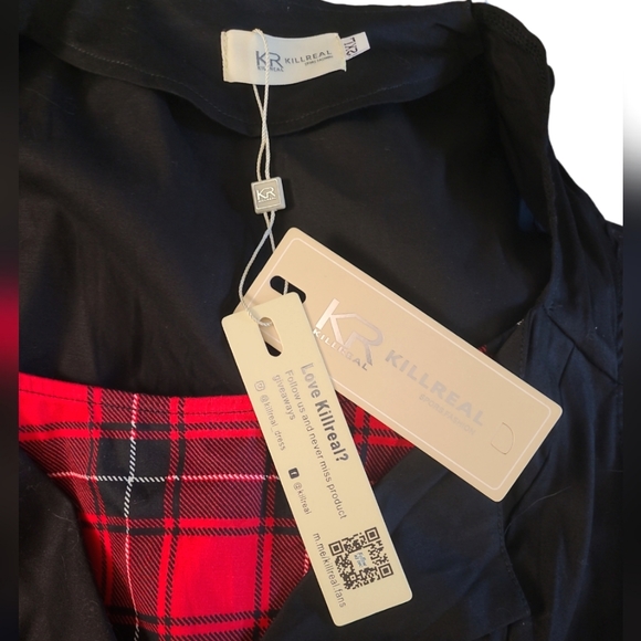 NWT Killreal Plaid 50's Style Dress Size 2XL - Picture 3 of 4